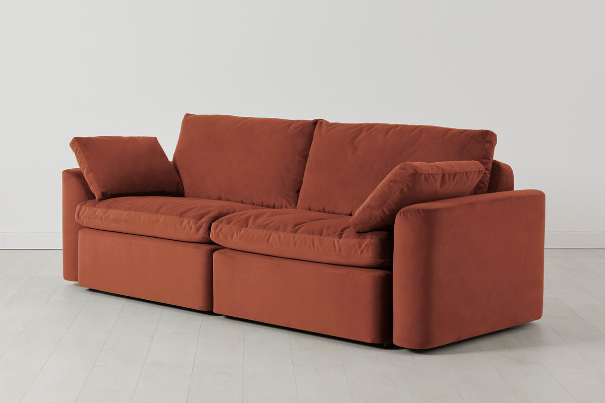 Model 13 3-Seater Sofa, Brick