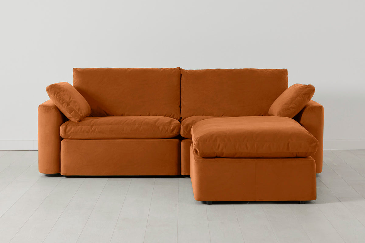Model 13 3-Seater Right Chaise Sofa, Bronze