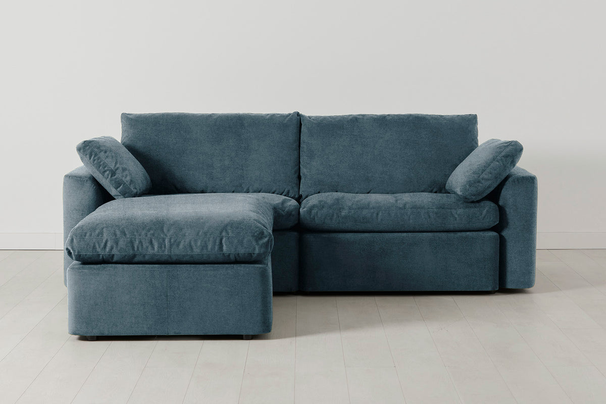 Model 13 3-Seater Left Chaise Sofa, Hydro