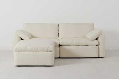 Model 13 3-Seater Left Chaise Sofa, Ivory