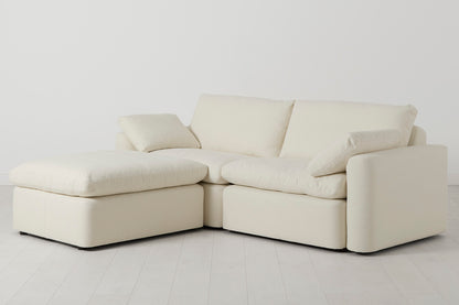 Model 13 3-Seater Left Chaise Sofa, Ivory