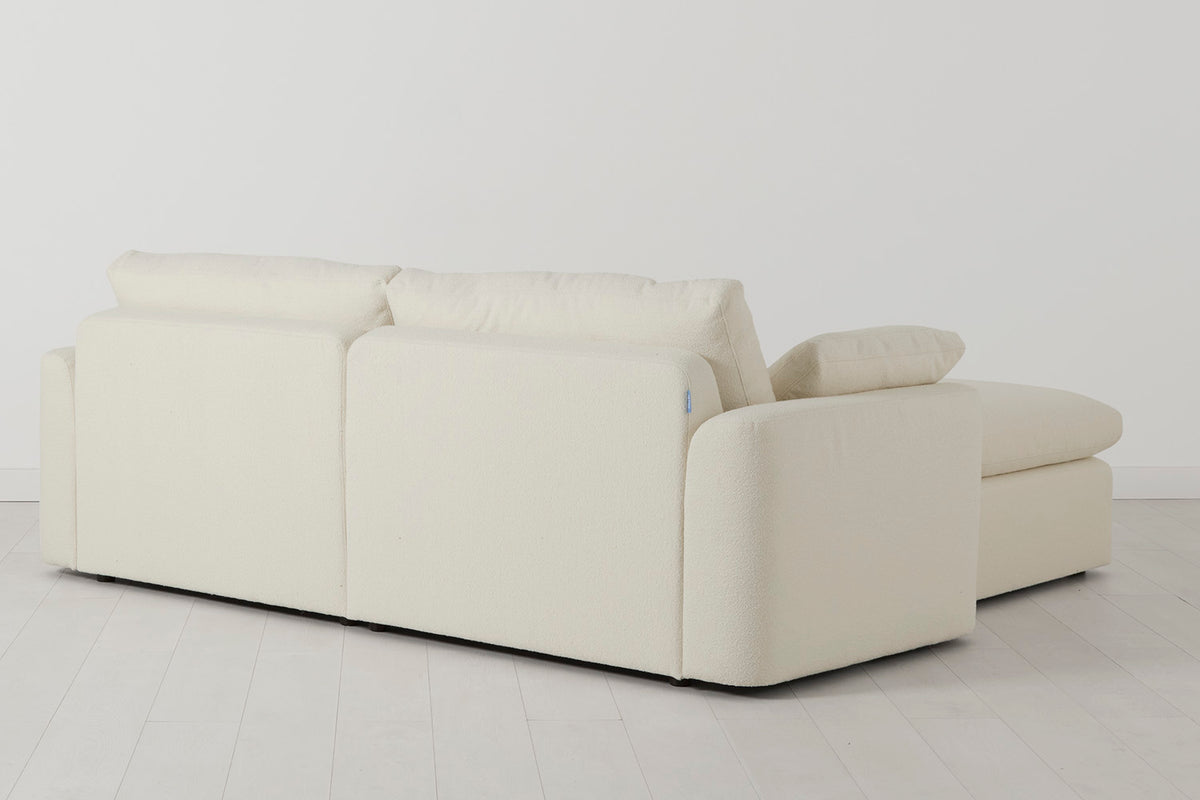 Model 13 3-Seater Right Chaise Sofa, Ivory