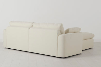 Model 13 3-Seater Right Chaise Sofa, Ivory