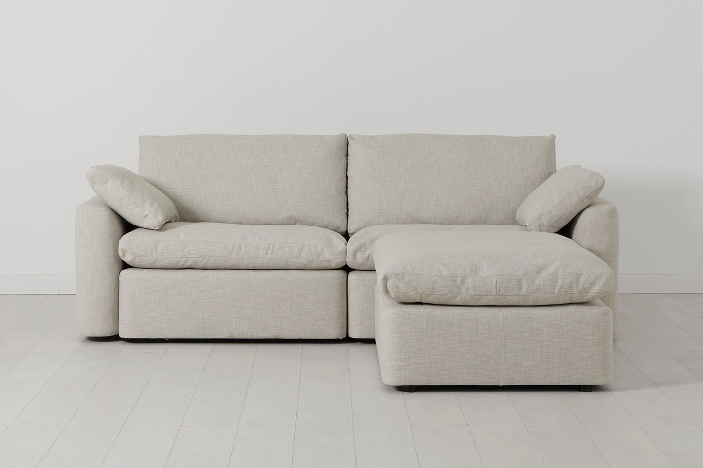 Model 13 3-Seater Right Chaise Sofa, Parchment