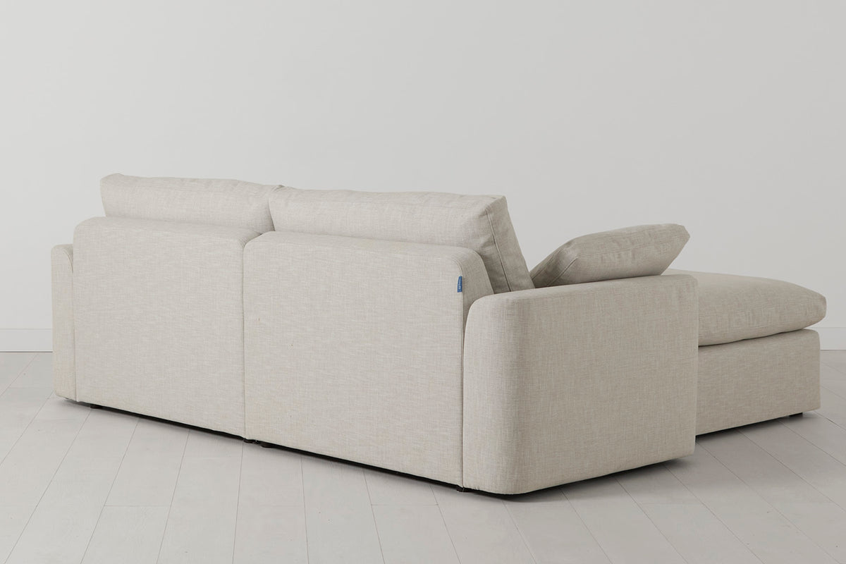 Model 13 3-Seater Right Chaise Sofa, Parchment