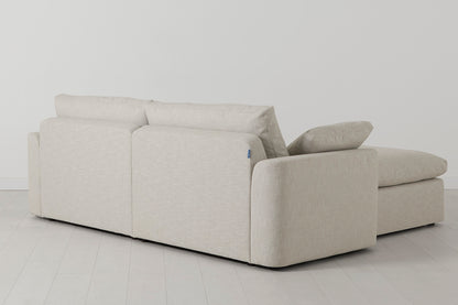 Model 13 3-Seater Right Chaise Sofa, Parchment
