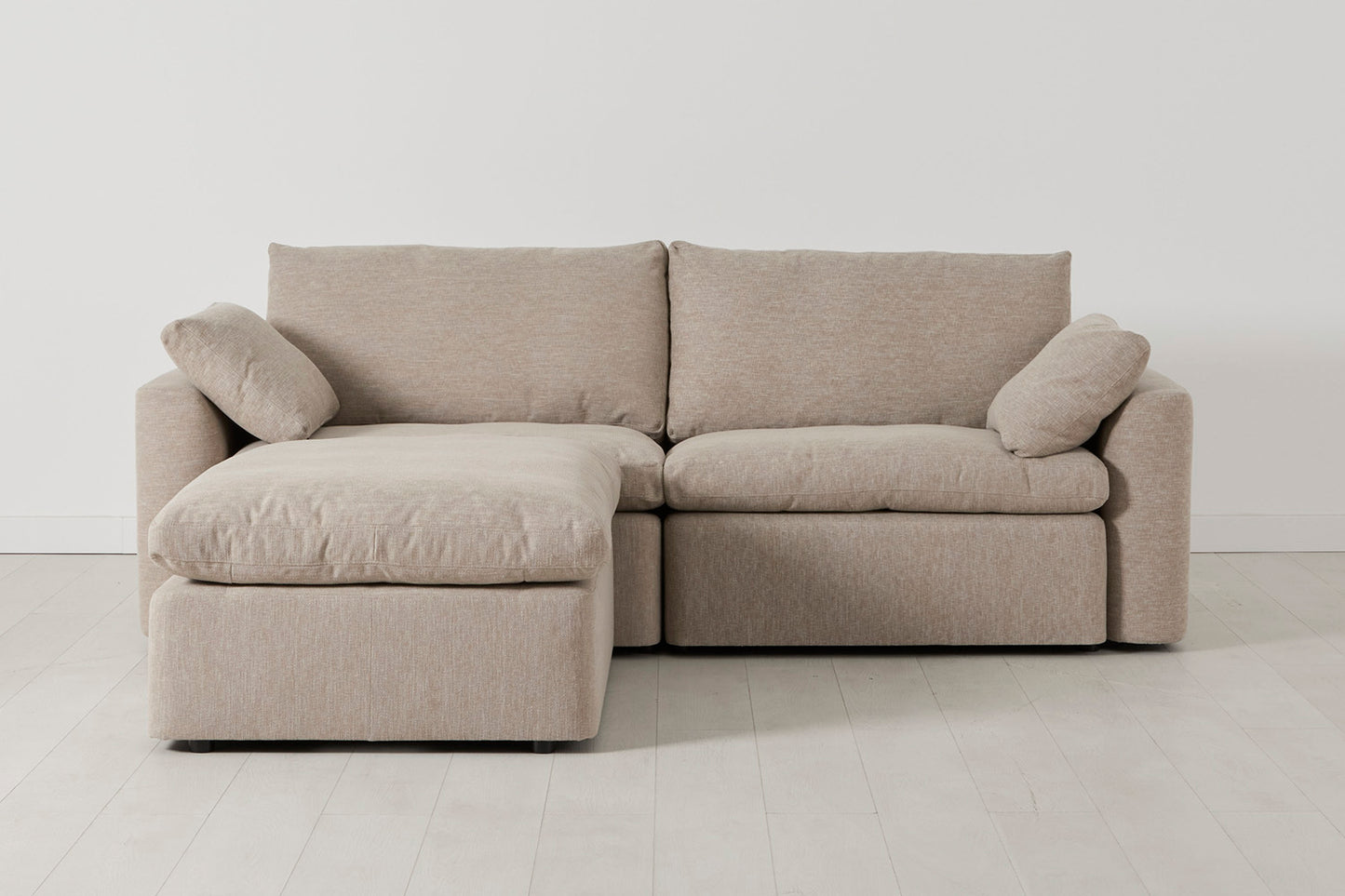 Model 13 3-Seater Left Chaise Sofa, Pumice