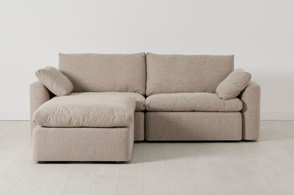 Model 13 3-Seater Left Chaise Sofa, Pumice