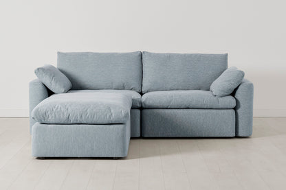 Model 13 3-Seater Left Chaise Sofa, Seaglass