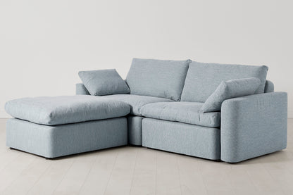 Model 13 3-Seater Left Chaise Sofa, Seaglass