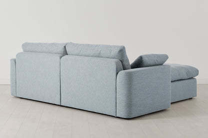 Model 13 3-Seater Left Chaise Sofa, Seaglass