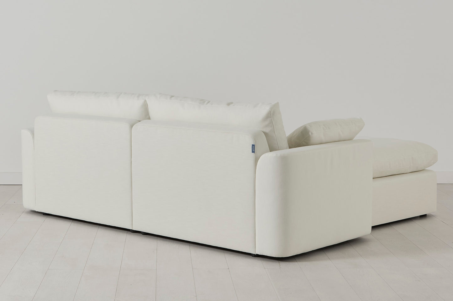 Model 13 3-Seater Right Chaise Sofa, White