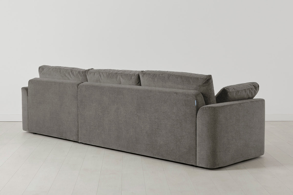 Model 13 4-Seater Left Chaise Sofa, Mink