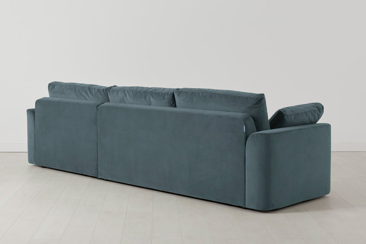 Model 13 4-Seater Left Chaise Sofa, Petrol