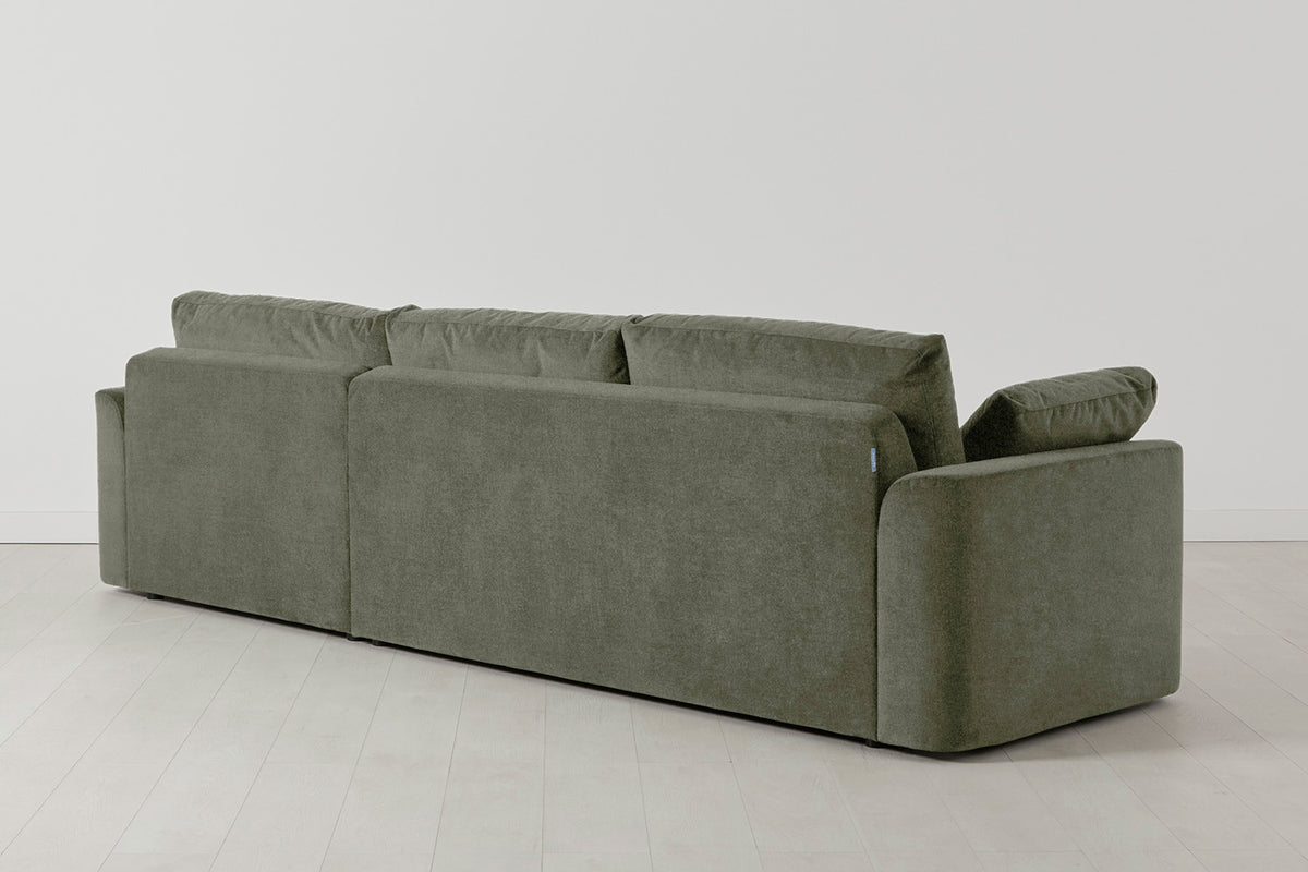 Model 13 4-Seater Left Chaise Sofa, Pine