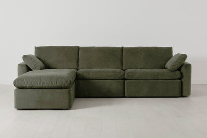 Model 13 4-Seater Left Chaise Sofa, Pine