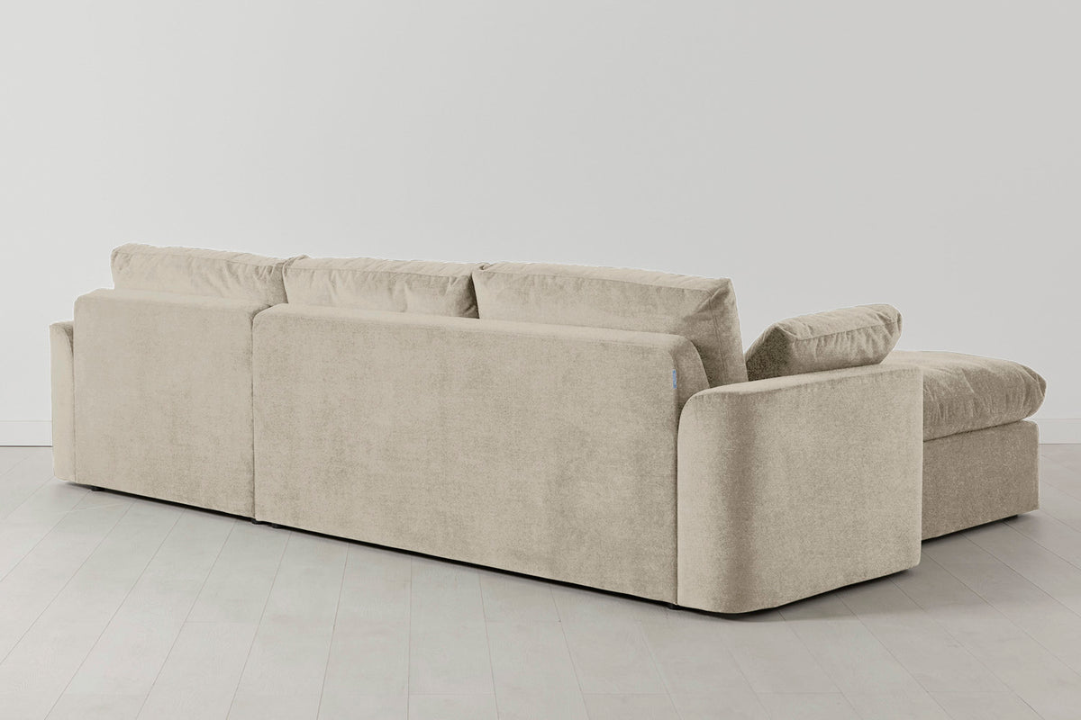 Model 13 4-Seater Sofa with Ottoman, Flax
