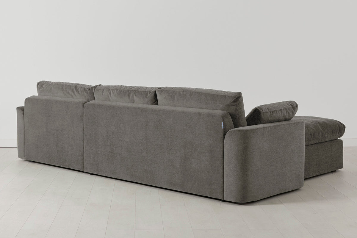 Model 13 4-Seater Sofa with Ottoman, Mink