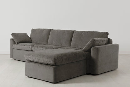 Model 13 4-Seater Sofa with Ottoman, Mink