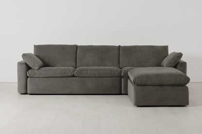 Model 13 4-Seater Sofa with Ottoman, Mink
