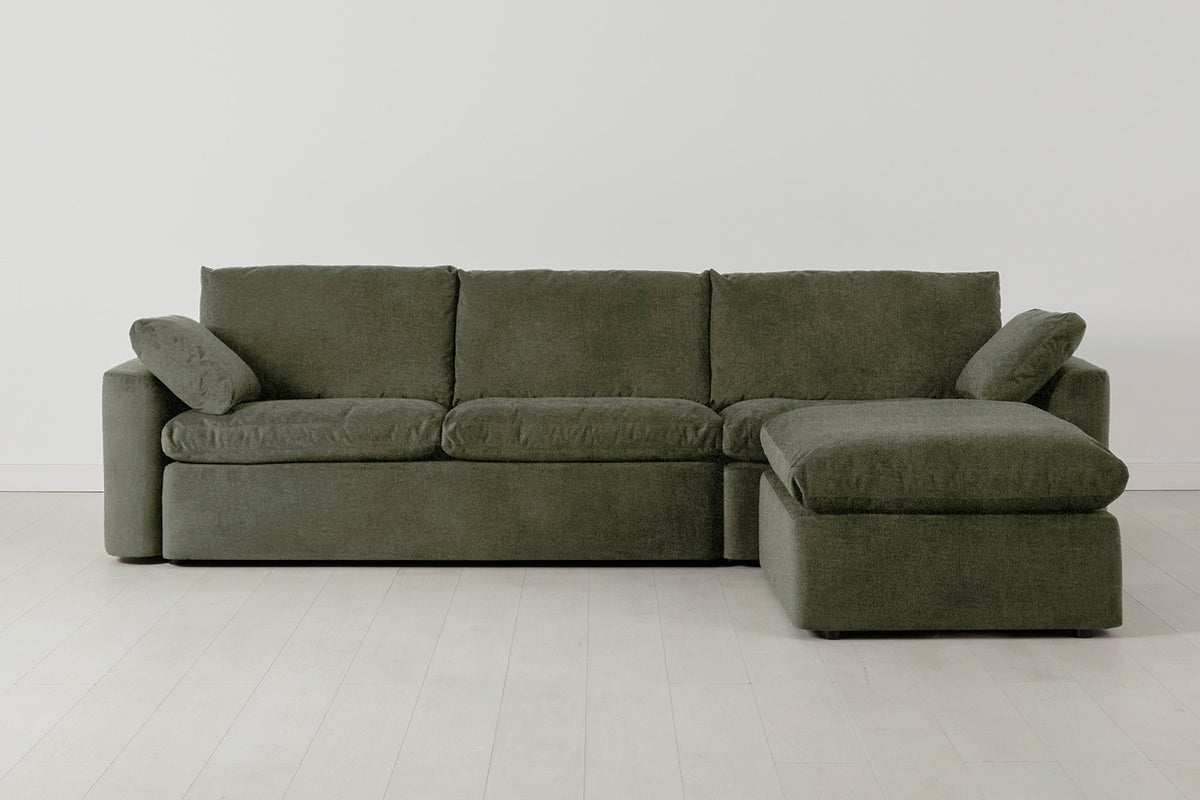 Model 13 4-Seater Sofa with Ottoman, Pine