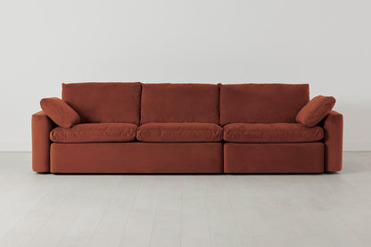 Model 13 4-Seater Sofa, Brick