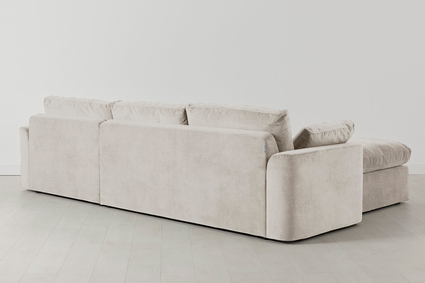 Model 13 4-Seater Sofa with Ottoman, Chalk