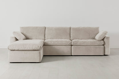 Model 13 4-Seater Left Chaise Sofa, Chalk
