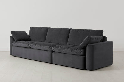 Model 13 4-Seater Sofa, Charcoal