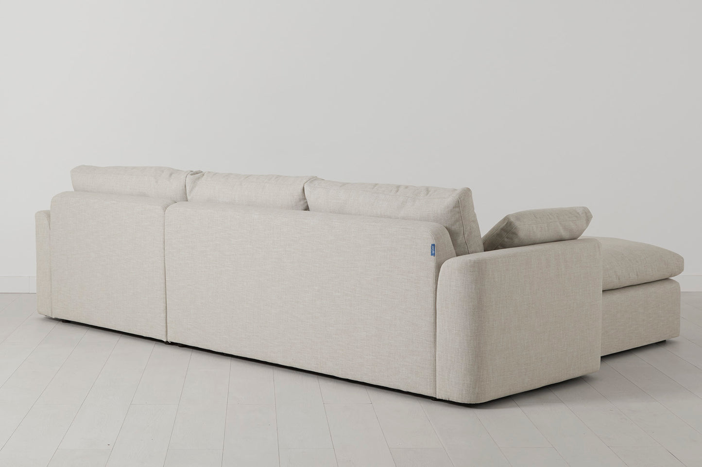 Model 13 4-Seater Sofa with Ottoman, Parchment