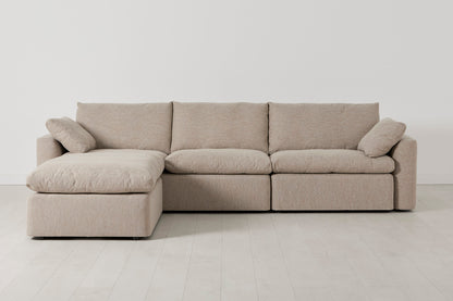 Model 13 4-Seater Left Chaise Sofa, Pumice