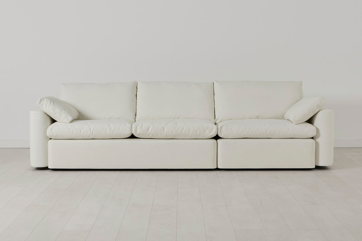 Model 13 4-Seater Sofa, White