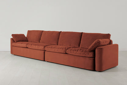 Model 13 5-Seater Sofa, Brick