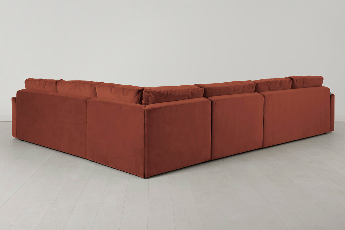 Model 13 Large Corner Sofa, Brick