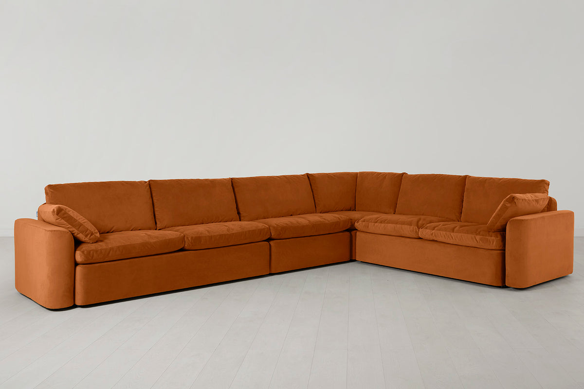 Model 13 Large Corner Sofa, Bronze