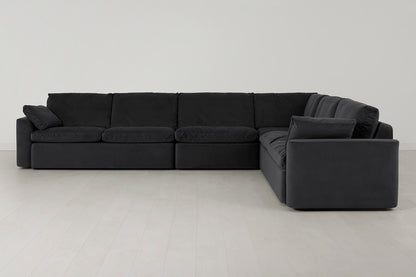 Model 13 Large Corner Sofa, Charcoal