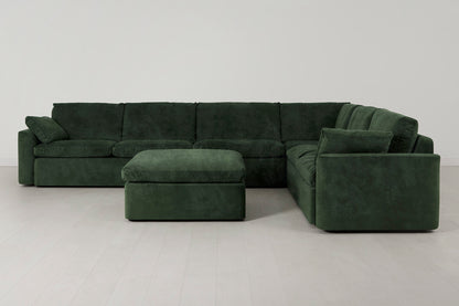 Model 13 Large Corner Sofa with Ottoman, Conifer