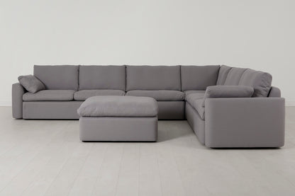 Model 13 Large Corner Sofa with Ottoman, Risso