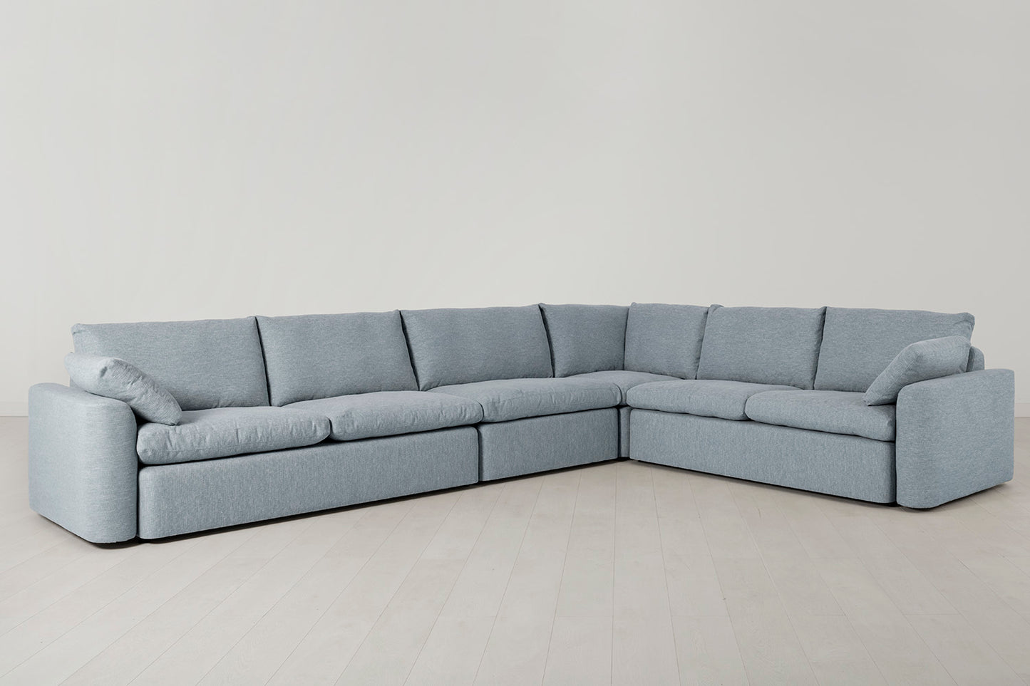 Model 13 Large Corner Sofa, Seaglass