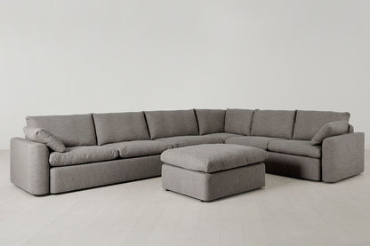 Model 13 Large Corner Sofa with Ottoman, Shadow
