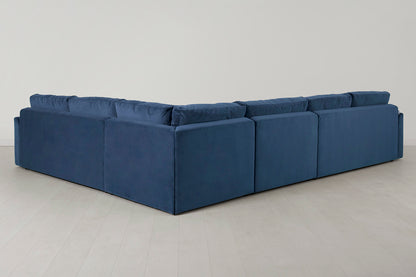 Model 13 Large Corner Sofa with Ottoman, Teal