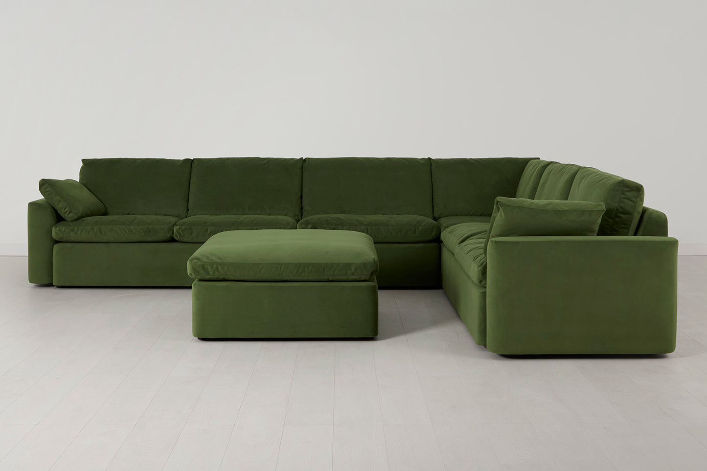 Model 13 Large Corner Sofa with Ottoman, Vine