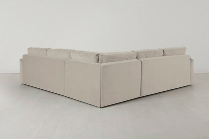 Model 13 Corner Sofa with Ottoman, Bone