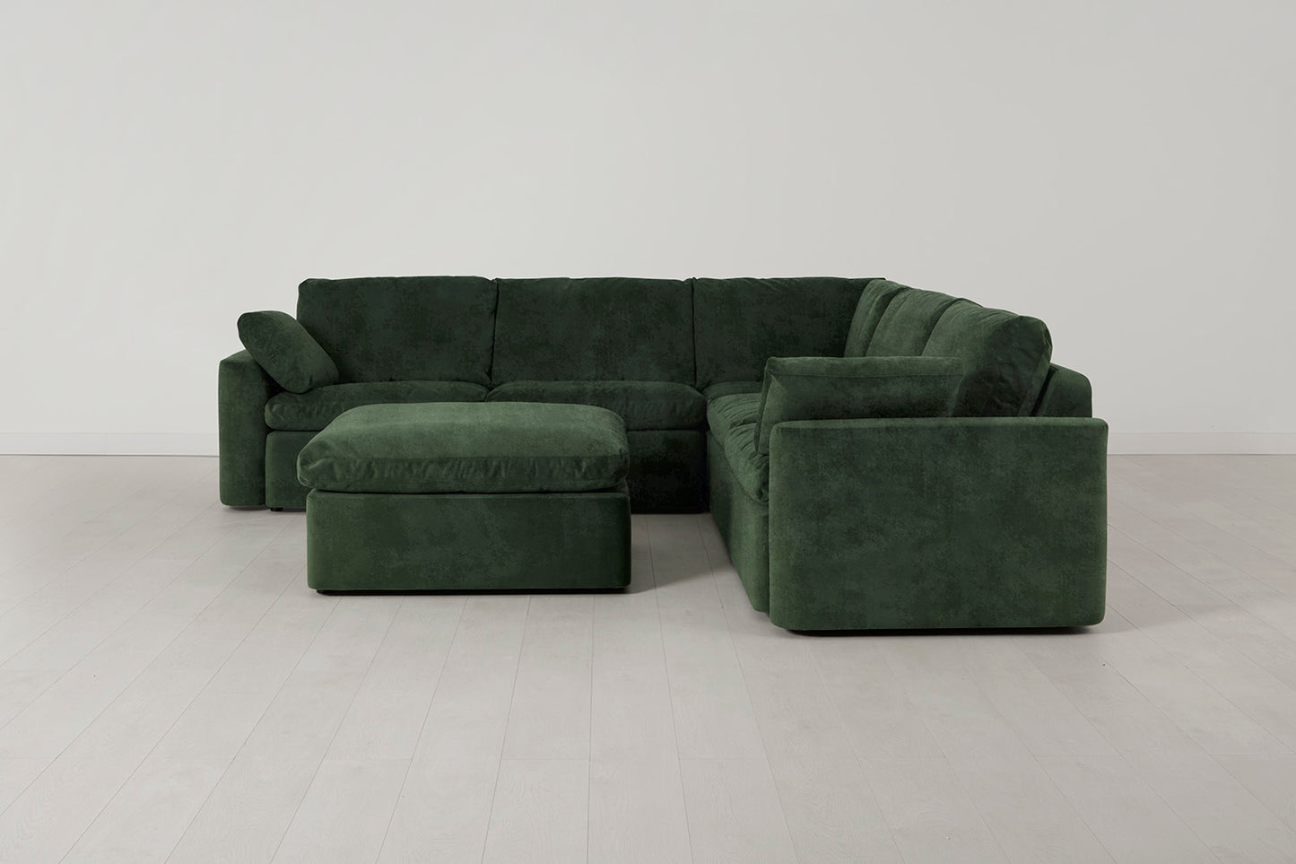 Model 13 Corner Sofa with Ottoman, Conifer