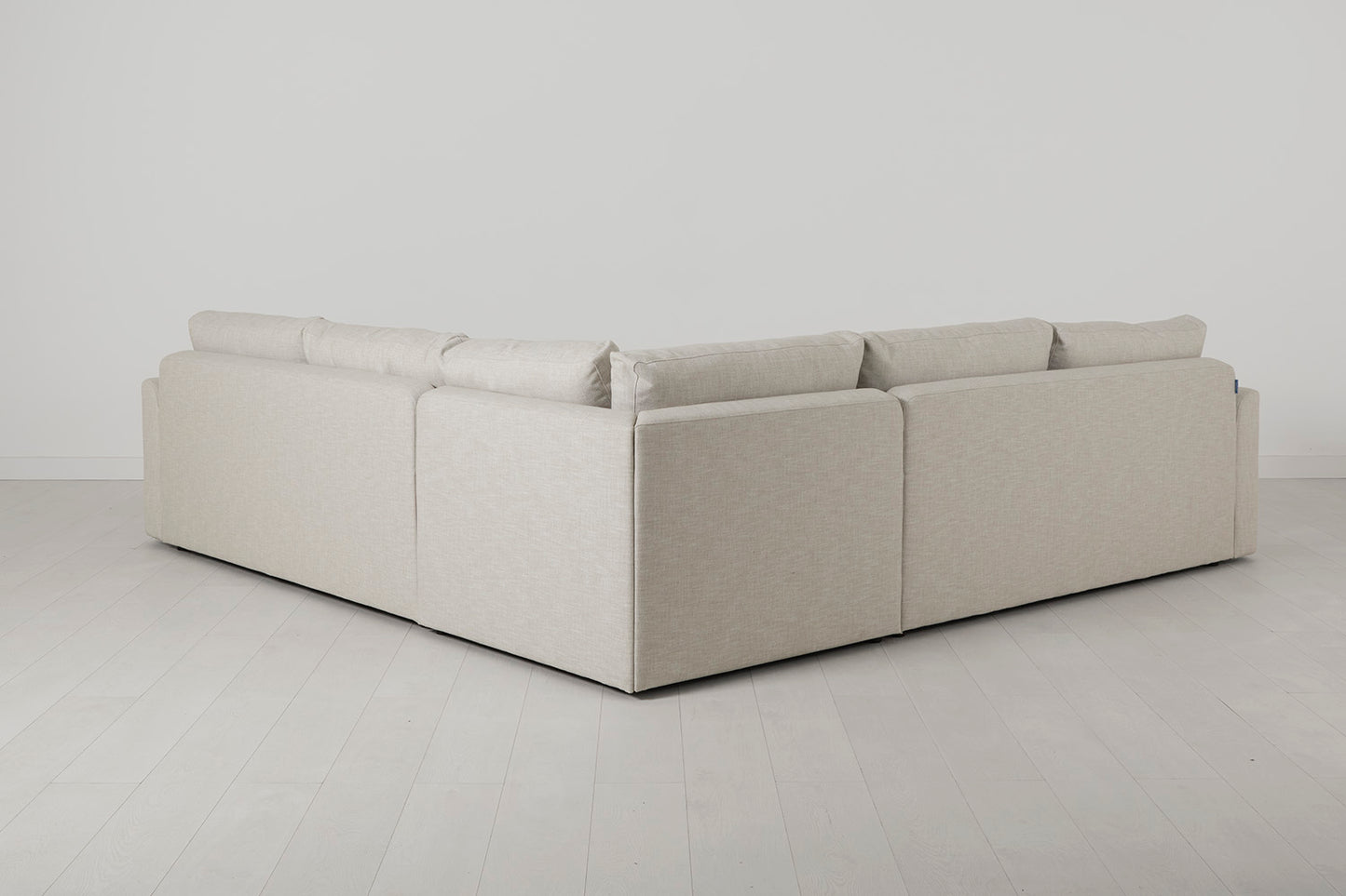 Model 13 Corner Sofa with Ottoman, Parchment