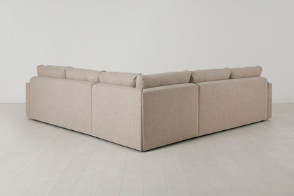 Model 13 Corner Sofa with Ottoman, Pumice