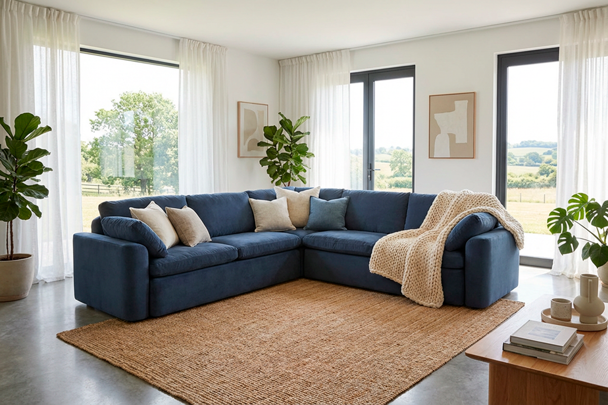 Model 13 Corner Sofa, Teal