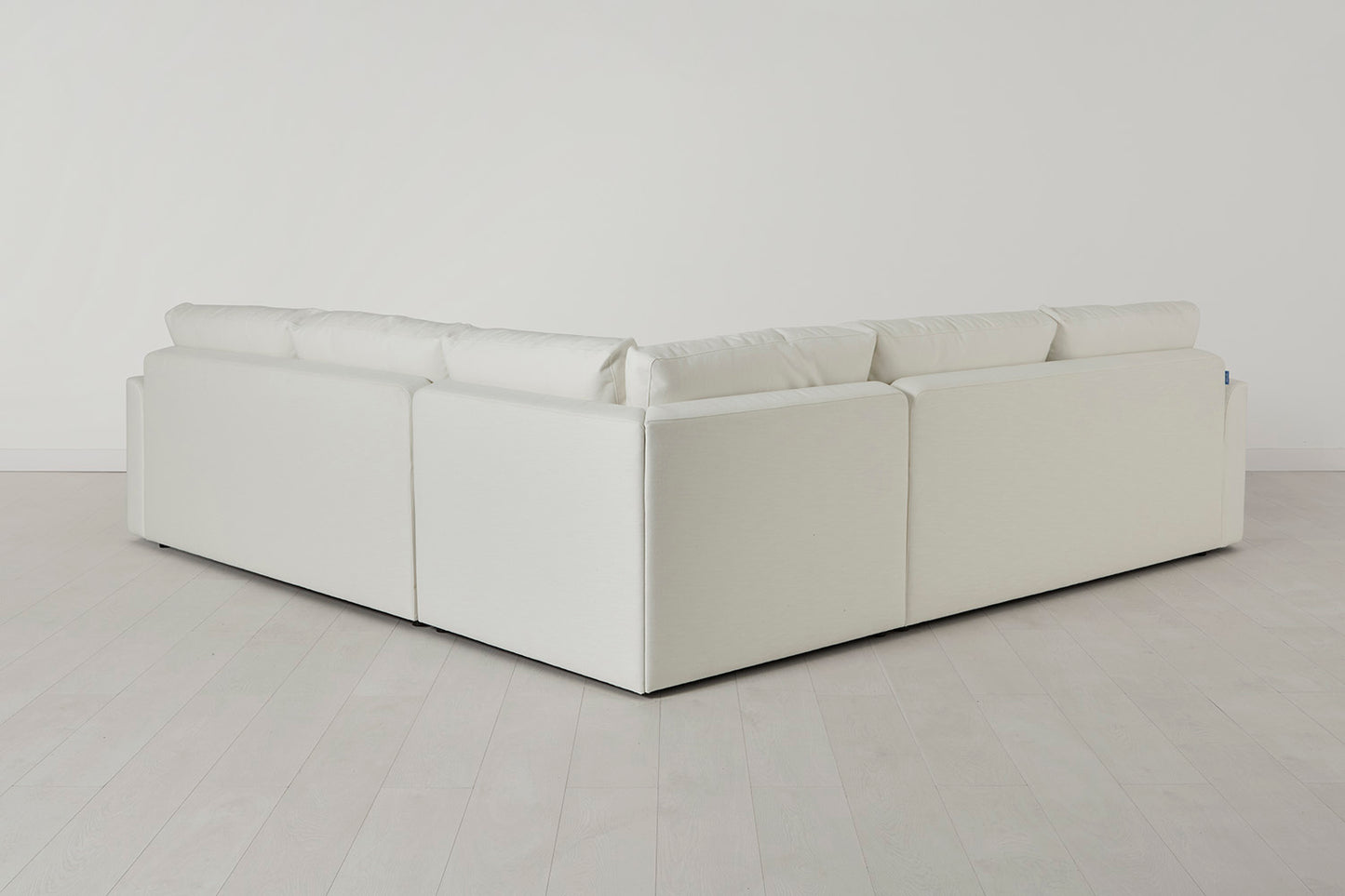 Model 13 Corner Sofa with Ottoman, White