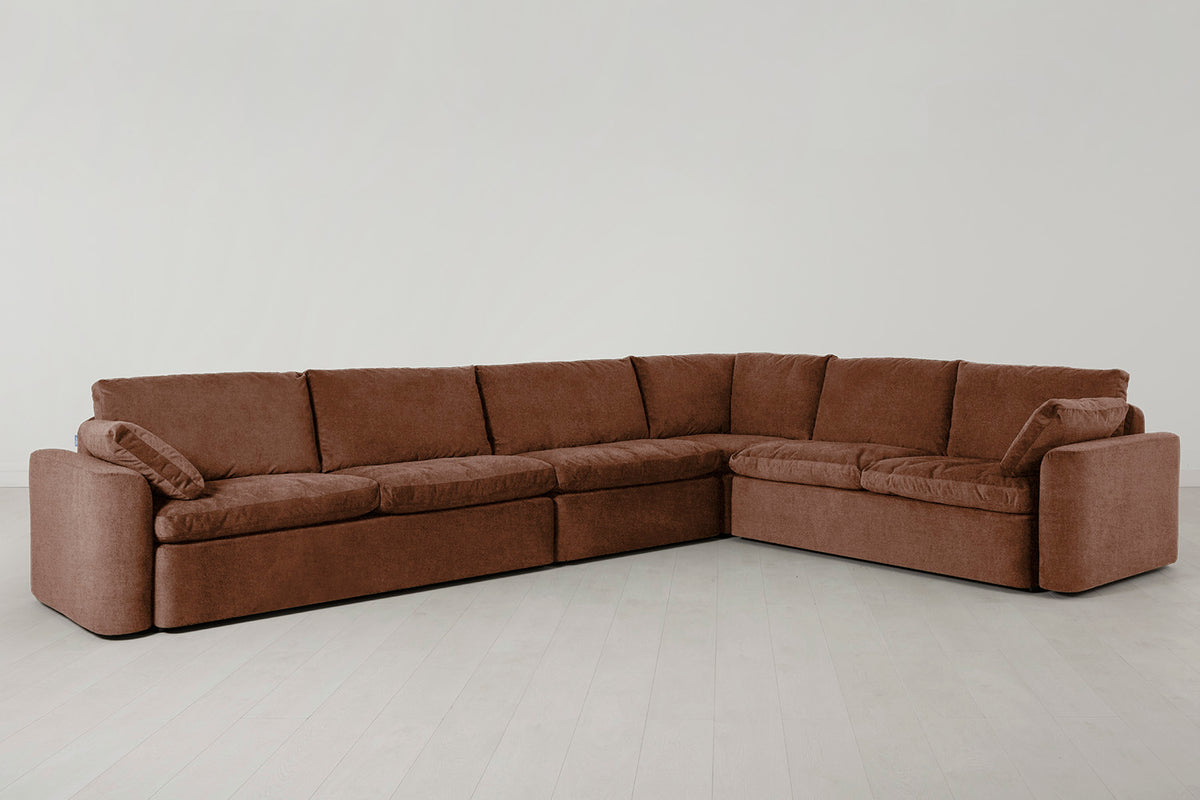 Model 13 Large Corner Sofa, Russet
