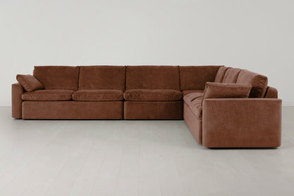 Model 13 Large Corner Sofa, Russet
